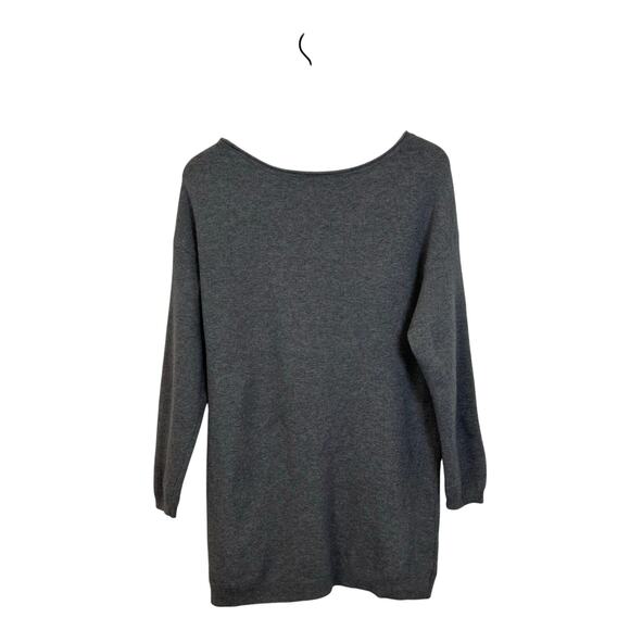 Vince Scoop Neck Sweater Gray Angora Hair/Wool Blend Women’s Size XS - Picture 6 of 7